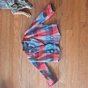 Plaid cropped jacket